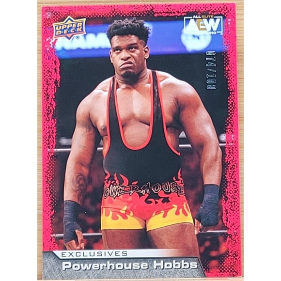 2022 UPPER DECK AEW POWERHOUSE HOBBSEXCLUSIVES #D/100